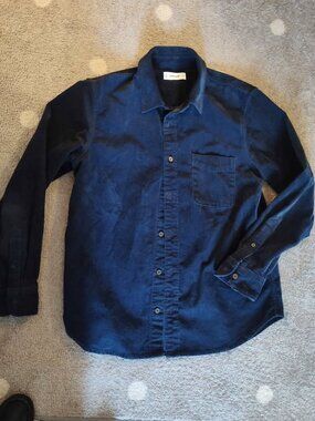 Everlane Authentic Men's M Corduroy Dark Blue Navy Shirt